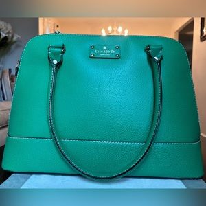Kate Spade Rachelle Wellesley Satchel Green Handbag
